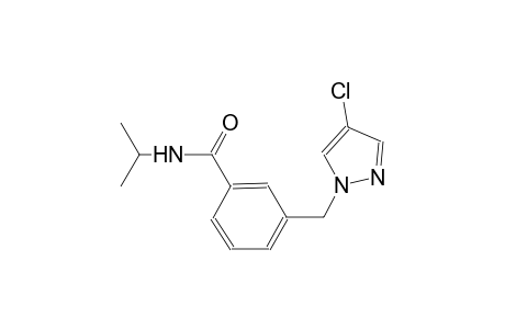 3-[(4-chloro-1H-pyrazol-1-yl)methyl]-N-isopropylbenzamide