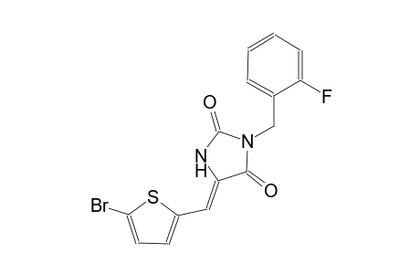 (5Z)-5-[(5-bromo-2-thienyl)methylene]-3-(2-fluorobenzyl)-2,4-imidazolidinedione