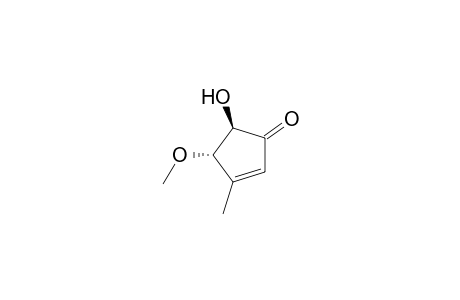 2-Cyclopenten-1-one, 5-hydroxy-4-methoxy-3-methyl-, trans-(.+-.)-
