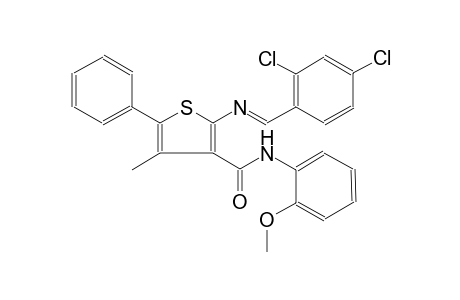 3-thiophenecarboxamide, 2-[[(E)-(2,4-dichlorophenyl)methylidene]amino]-N-(2-methoxyphenyl)-4-methyl-5-phenyl-