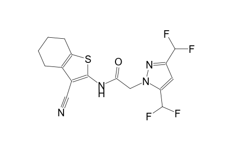 2-[3,5-bis(difluoromethyl)-1H-pyrazol-1-yl]-N-(3-cyano-4,5,6,7-tetrahydro-1-benzothien-2-yl)acetamide