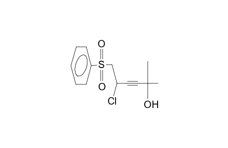 1-phenylsulphonyl-2-chloro-5-hydroxy-5-methyl-3-hexyne