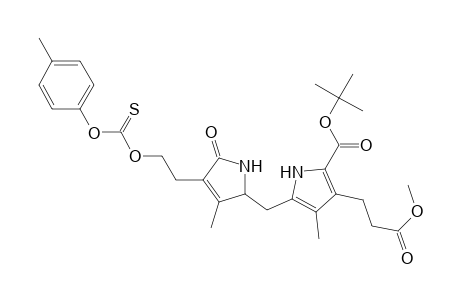 1H-Pyrrole-3-propanoic acid, 5-[[2,5-dihydro-3-methyl-4-[2-[(4-methylphenoxy)thioxomethoxy]ethyl]- 5-oxo-1H-pyrrol-2-yl]methyl]-2-[(1,1-dimethylethoxy)carbonyl]-4-methyl-, methyl ester, (.+-.)-