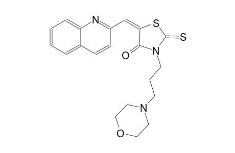 4-thiazolidinone, 3-[3-(4-morpholinyl)propyl]-5-(2-quinolinylmethylene)-2-thioxo-, (5E)-
