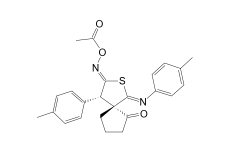 5'-ACETOXYIMINO-4'-(4-METHYLPHENYL)-2'-(4-METHYLPHENYLIMINO)-1-OXO-2',3',4',5'-TETRAHYDROSPIRO-[CYCLOPENTANE-2,3'-THIOPHENE]