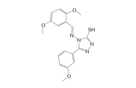 4-{[(E)-(2,5-dimethoxyphenyl)methylidene]amino}-5-(3-methoxyphenyl)-4H-1,2,4-triazole-3-thiol