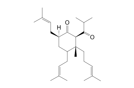 (2R,3R,6R)-2-isobutyryl-3-methyl-4,6-bis(3-methylbut-2-enyl)-3-(4-methylpent-3-enyl)cyclohexanone