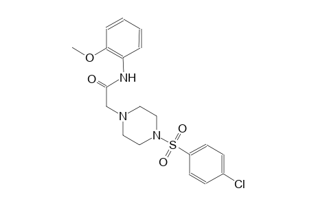 1-piperazineacetamide, 4-[(4-chlorophenyl)sulfonyl]-N-(2-methoxyphenyl)-