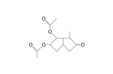 2(1H)-PENTALENONE, 5,6-BIS(ACETYLOXY)HEXAHYDRO-1-METHYL-