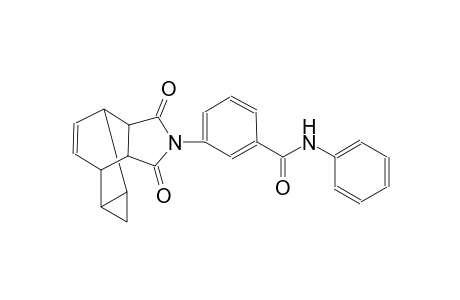 3-(3,5-dioxo-4-azatetracyclo[5.3.2.0~2,6~.0~8,10~]dodec-11-en-4-yl)-N-phenylbenzamide