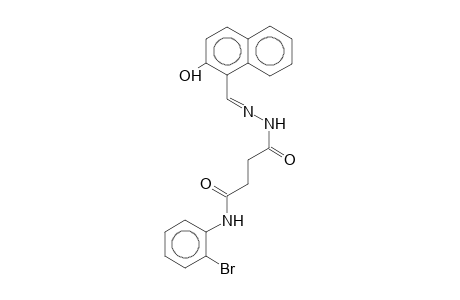 2'-Bromosuccinanilic acid N'-(2-hydroxy-1-naphthylmethylene)hydrazide