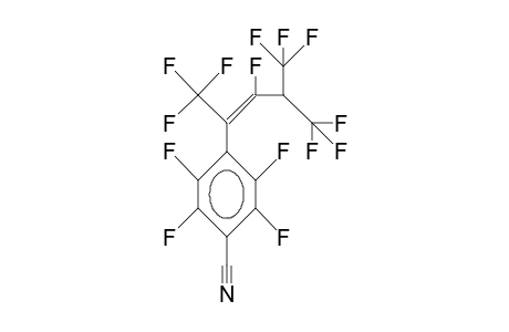 Perfluoro-4-(4H-decafluoro-<4-methyl-pent-2-en-2-yl>)-benzonitrile