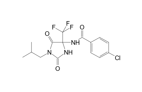 4-Chloranyl-N-[1-(2-methylpropyl)-2,5-bis(oxidanylidene)-4-(trifluoromethyl)imidazolidin-4-yl]benzamide