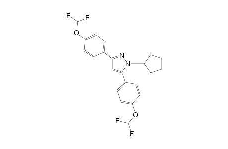 1-cyclopentyl-3,5-bis[4-(difluoromethoxy)phenyl]-1H-pyrazole