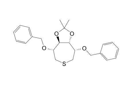 (-)-1,6-Dideoxy-2,5-di-O benzyl-3,4-O-isopropylidene-1,6-thio-D-mannitol