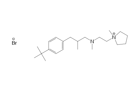 Pyrrolidinium, 1-[2-[[3-[4-(1,1-dimethylethyl)phenyl]-2-methylpropyl]methylamino]ethyl]-1-methyl-, bromide