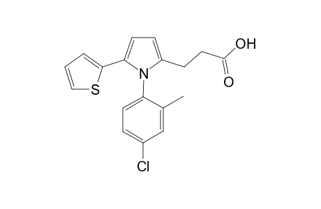 3-[1-(4-chloranyl-2-methyl-phenyl)-5-thiophen-2-yl-pyrrol-2-yl]propanoic acid