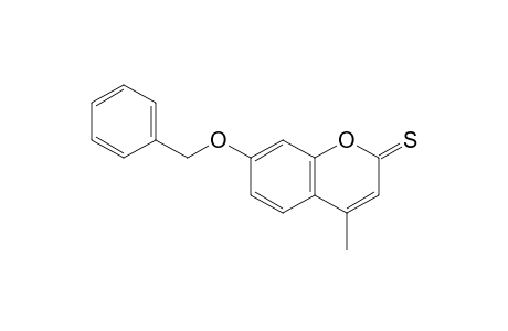 4-Methyl-7-phenylmethoxy-1-benzopyran-2-thione