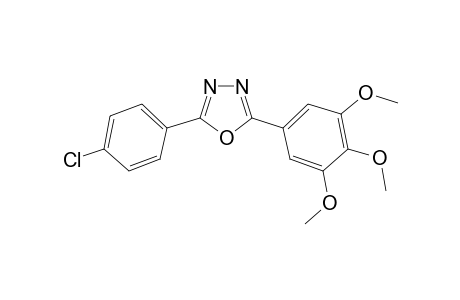 2-(4-Chlorophenyl)-5-(3,4,5-trimethoxyphenyl)-1,3,4-oxadiazole