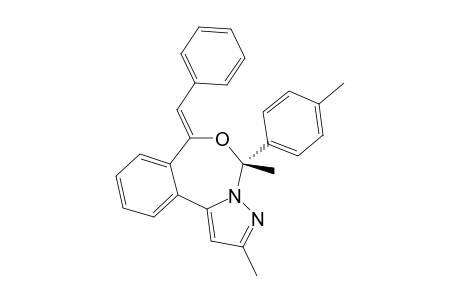 2,4-DIMETHYL-4-(PARA-METHYLPHENYL)-6-(PHENYLMETHYLENE)-5H-PYRAZOLO-[1,5-D]-[2,4]-BENZOXAZEPINE