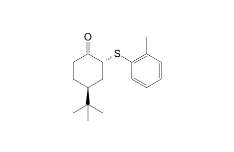 (trans)-4-tert-Butyl-2-(2-methylphenylsulfanyl)-cyclohexanone
