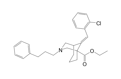 Ethyl (E)-9-(2-Chlorobenzylidene)-3-(3-phenylpropyl)-3-azabicyclo[3.3.1]nonane-1-carboxylate