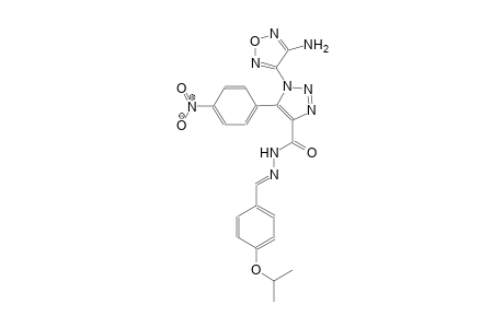 1-(4-amino-1,2,5-oxadiazol-3-yl)-N'-[(E)-(4-isopropoxyphenyl)methylidene]-5-(4-nitrophenyl)-1H-1,2,3-triazole-4-carbohydrazide