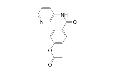 4-[(3-Pyridinylamino)carbonyl]phenyl acetate