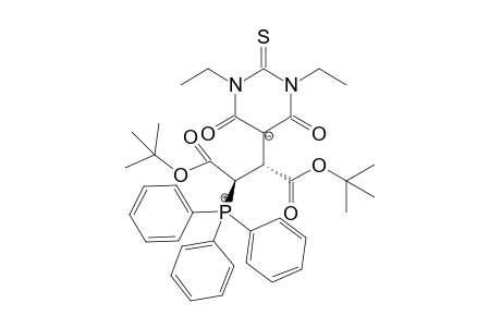 (2R*,3R*)-1,3-Diethyl-4,6-dioxo-2-thioxo-5-[2-(triphenylphosphonio)-1,2-bis(tert-butoxycarbonyl)ethyl]tetrahydropyrimidin-5-ide