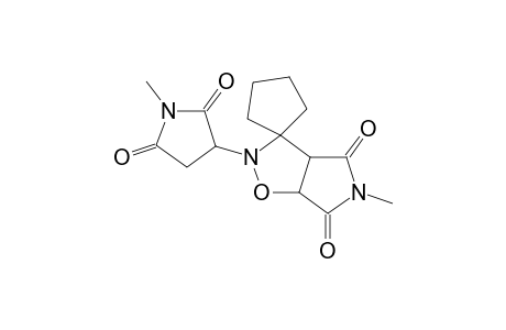 3-(1-Methyl-2,5-dioxopyrrolidin-4-yl)-7-methyl-3,7-diaza-4-oxabicyclo[3.3.0]octane-6,8-dione-2-spiro-1'-cyclopentane