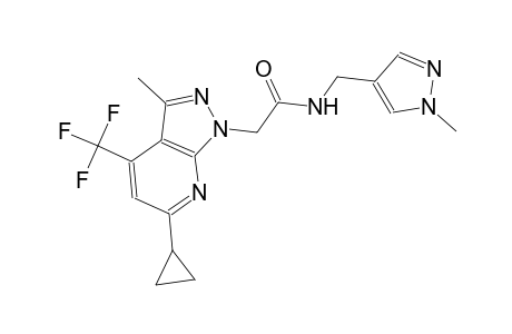 1H-pyrazolo[3,4-b]pyridine-1-acetamide, 6-cyclopropyl-3-methyl-N-[(1-methyl-1H-pyrazol-4-yl)methyl]-4-(trifluoromethyl)-