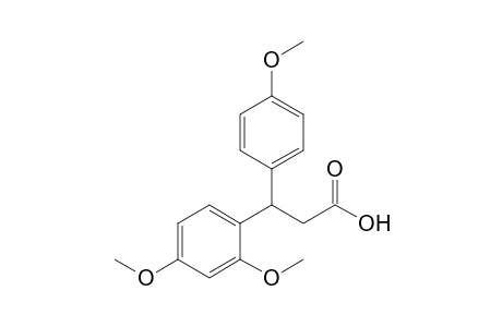 3-(2,4-dimethoxyphenyl)-3-(4-methoxyphenyl)propanoic acid