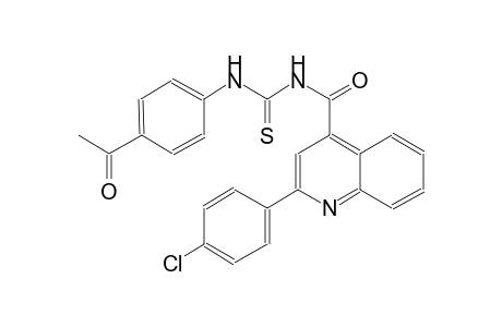N-(4-acetylphenyl)-N'-{[2-(4-chlorophenyl)-4-quinolinyl]carbonyl}thiourea