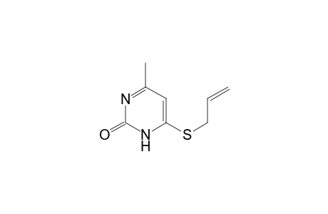 2(1H)-Pyrimidinone, 4-methyl-6-(2-propenylthio)-