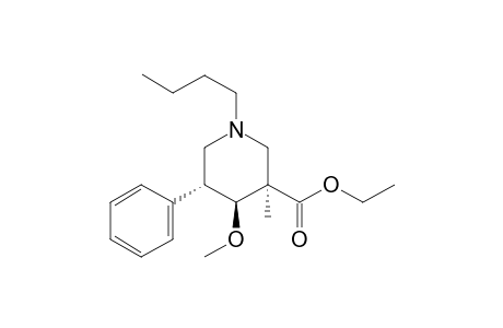 Ethyl (3R*,4S*,5R*)-1-butyl-4-methoxy-3-methyl-5-phenylpiperidine-3-carboxylate