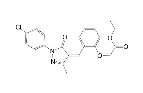 ethyl (2-{(Z)-[1-(4-chlorophenyl)-3-methyl-5-oxo-1,5-dihydro-4H-pyrazol-4-ylidene]methyl}phenoxy)acetate