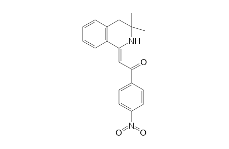 Ethanone, 2-(1,2,3,4-tetrahydro-3,3-dimethyl-1-isoquinolinylidene)-1-(4-nitrophenyl)-