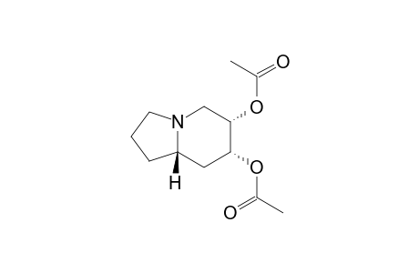 6,7-Indolizinediol, octahydro-, diacetate (ester), [6R-(6.alpha.,7.alpha.,8a.beta.)]-