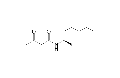 3-keto-N-[(1R)-1-methylhexyl]butyramide