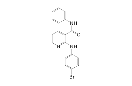 2-(4-Bromoanilino)-N-phenylnicotinamide