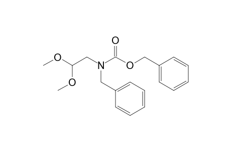 (phenylmethyl) N-(2,2-dimethoxyethyl)-N-(phenylmethyl)carbamate