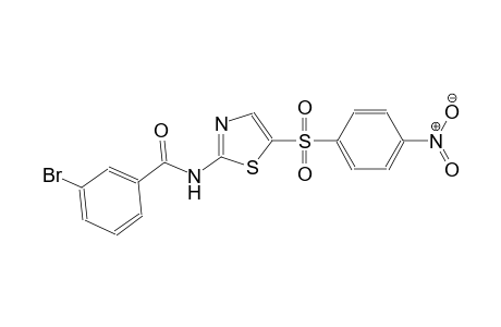 3-bromo-N-{5-[(4-nitrophenyl)sulfonyl]-1,3-thiazol-2-yl}benzamide