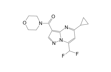 5-cyclopropyl-7-(difluoromethyl)-3-(4-morpholinylcarbonyl)pyrazolo[1,5-a]pyrimidine