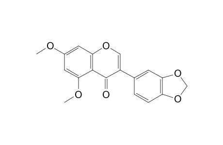 3-(1,3-benzodioxol-5-yl)-5,7-dimethoxy-chromone