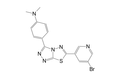 benzenamine, 4-[6-(5-bromo-3-pyridinyl)[1,2,4]triazolo[3,4-b][1,3,4]thiadiazol-3-yl]-N,N-dimethyl-