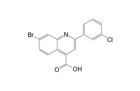 7-bromo-2-(3-chlorophenyl)-4-quinolinecarboxylic acid