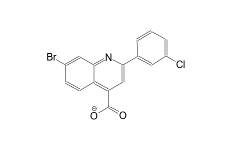 7-bromo-2-(3-chlorophenyl)-4-quinolinecarboxylate