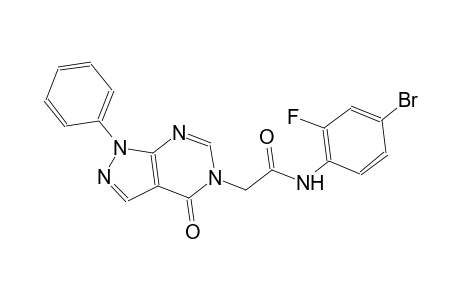 N-(4-bromo-2-fluorophenyl)-2-(4-oxo-1-phenyl-1,4-dihydro-5H-pyrazolo[3,4-d]pyrimidin-5-yl)acetamide