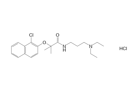 2-[(1-chloro-2-naphthyl)oxy]-N-[3-(diethylamino)propyl]-2-methylpropionamide, monohydrochloride