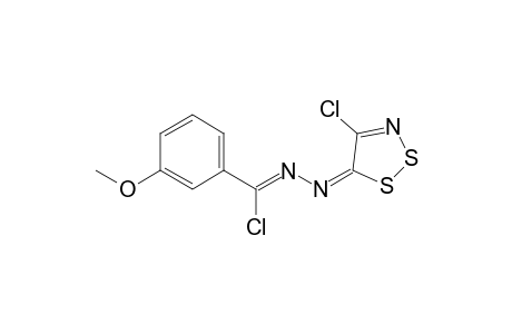 3-Chloro-1-(4-chloro-5H-1,2,3-dithiazol-5-ylidene)-3-(3-methoxyphenyl)-1,2-diazaprop-2-ene